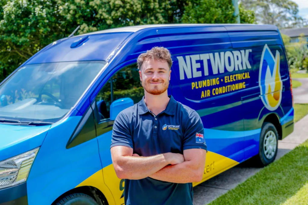 Network Plumbing licensed plumber on the job